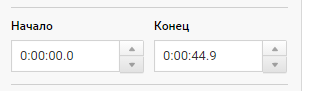 Время показа боковая панель